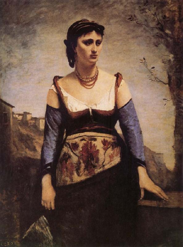 Jean Baptiste Camille  Corot Agostina china oil painting image